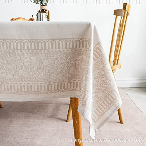 Rechteckige Jacquard -Tischdecke für Esszimmer
